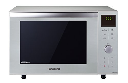 Panasonic Deutschland NN-DF385MEPG Mikrowelle / 1000 W / 23 L Garraum / Flacher Garraumboden kein Drehteller / Kindersicherung / silber