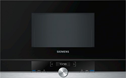 Siemens BF634RGS1 iQ700 Mikrowelle / 900 W / 21 L Garraum / Edelstahl / LED-Innenbeleuchtung / TFT-Display