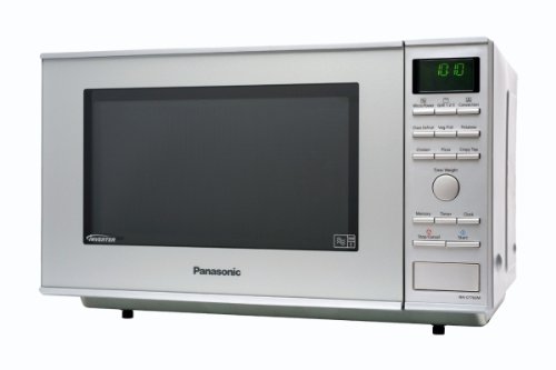 Panasonic NN-CF760MEPG Mikrowelle mit Heißluft und Grill / 27 L / 1000 W  / Inverter-Technologie / einbaufähig / Silber